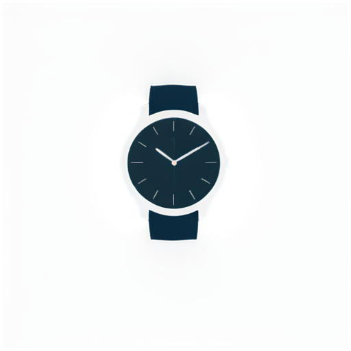 flat 2-color hero with a watch - icon | sticker