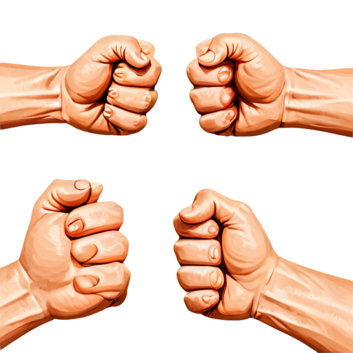 fists animated icon - icon | sticker