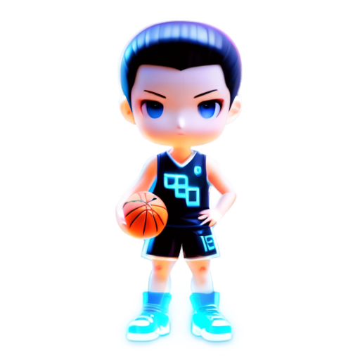 Cyberpunk basketball player - icon | sticker