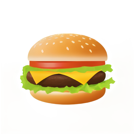 hamburger as a stars - icon | sticker