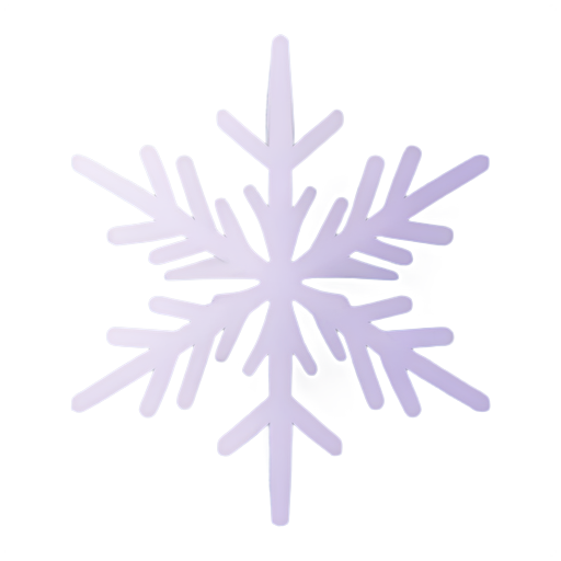 purple snowflake - icon | sticker