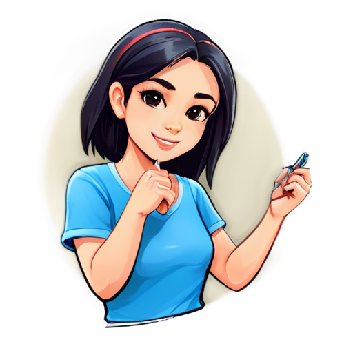 avatar for telegram channel with the theme Handicrafts. the image should be, brushes, paints, scissors, yarn. Inspirational style - icon | sticker