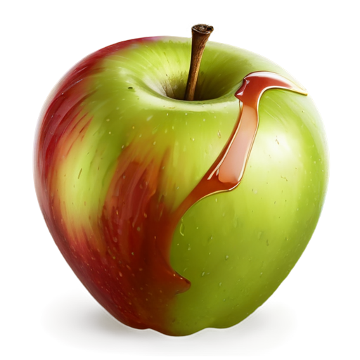 bitten toxic apple - icon | sticker