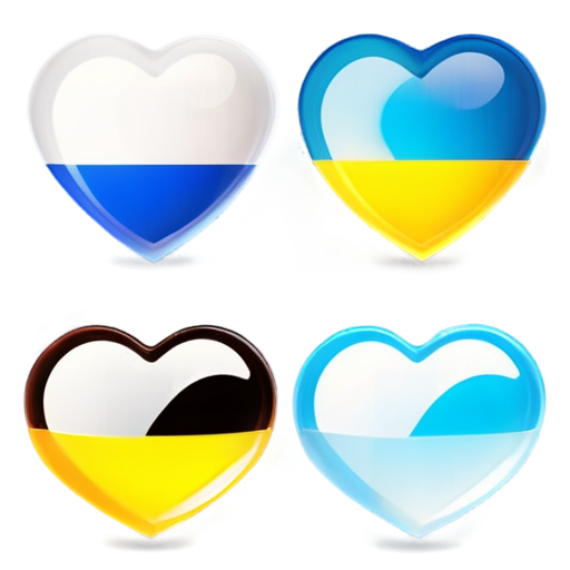 The logo should symbolize support and help for people affected by the war. It should include the blue and yellow colors associated with the Ukrainian flag. Add a graphic element such as a heart or hug to symbolize care and empathy. It is also desirable to use a stylish but clear font for the name 'Free UA' and the URL vilna.org.ua for identification. - icon | sticker