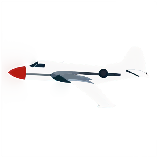 a ww2 plane crashing - icon | sticker