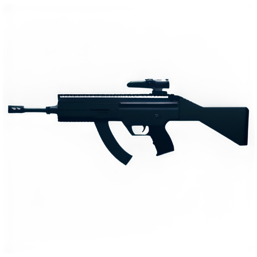 Bullpup submachine gun - icon | sticker