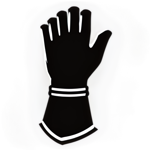 knight hand gauntlets outline icon - icon | sticker