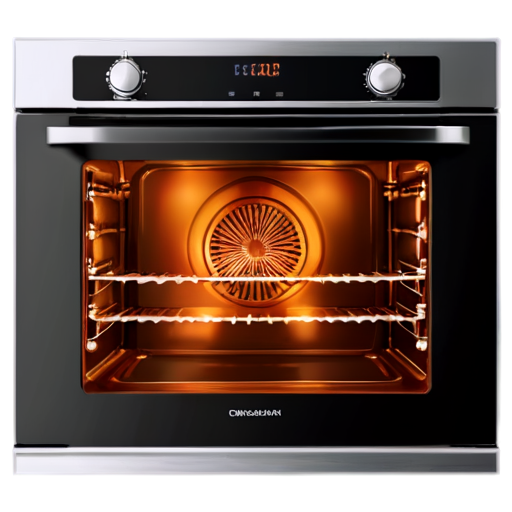 a convection oven icon, modern style, realistic, full of color - icon | sticker