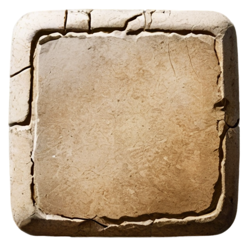 brown castle stone square icon - icon | sticker