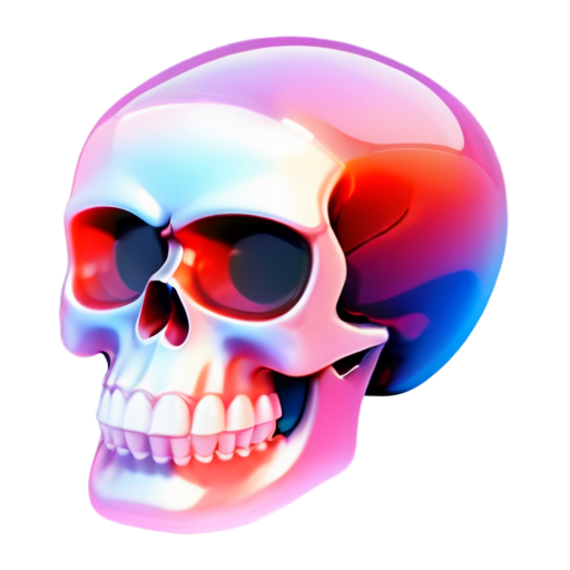 Maximum of brutal skull, text VA down - icon | sticker