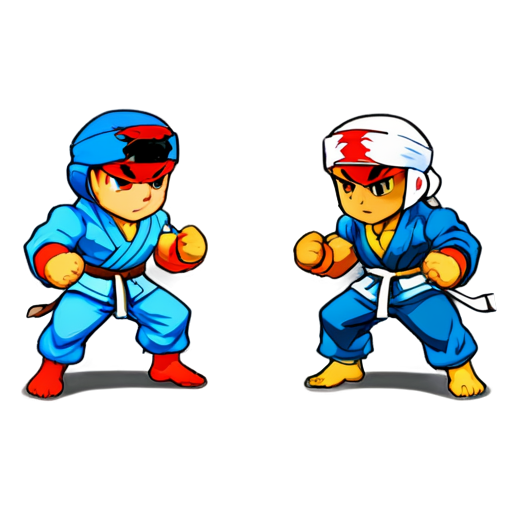 street fighter muslim - icon | sticker