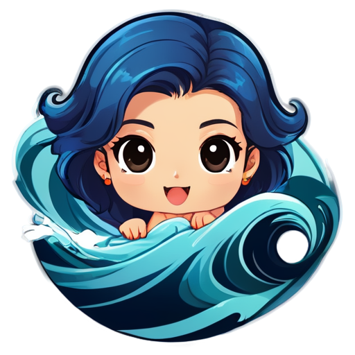 Ocean wave - icon | sticker