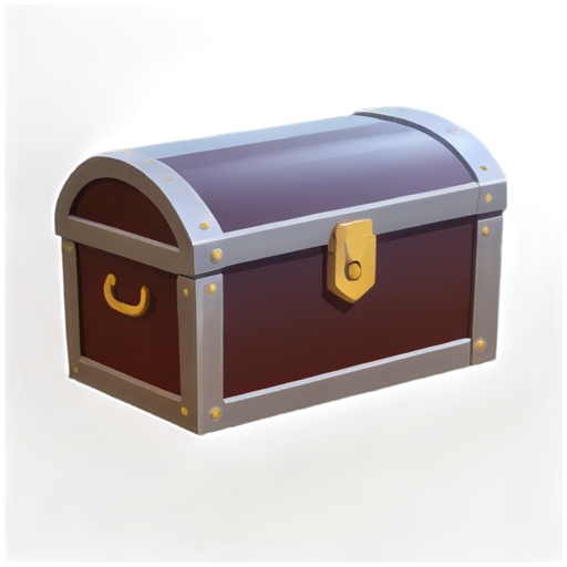 a treasure chest with faceless cards in it - icon | sticker