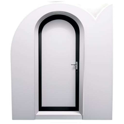 Generate a black and white icon for a door - icon | sticker