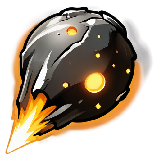 medieval meteor icon - icon | sticker