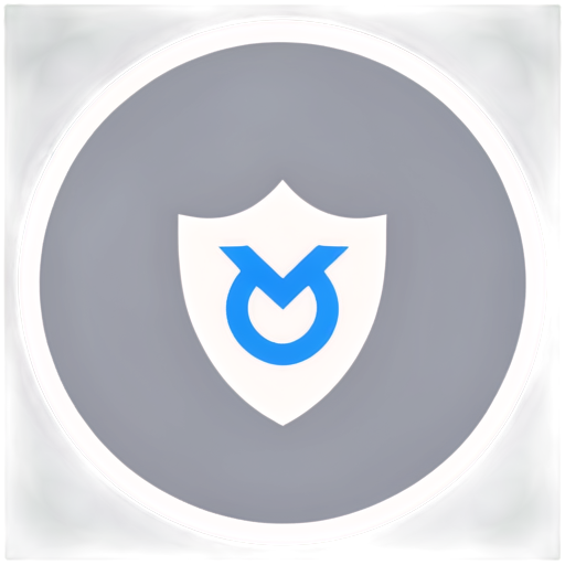 Create an icon for a browser extension called AdShield. The main element of the icon is a blue shield, symbolizing protection. The shield should have an image that indicates ad blocking, such as a crossed banner or pop-up window. There should be a small lock at the bottom of the shield, symbolizing data protection. The icon should be minimalistic and modern, with clear lines and no unnecessary details. - icon | sticker