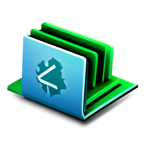 An open book or stack of documents representing the input of Excel files. Gears or formula icons (such as f(x)) to indicate the processing and calculation of the data. An arrow symbolizing the export of new files. Color-wise, the icon could use shades of green to reinforce the association with Excel, combined with shades of blue or orange to represent dynamism and transformation. - icon | sticker