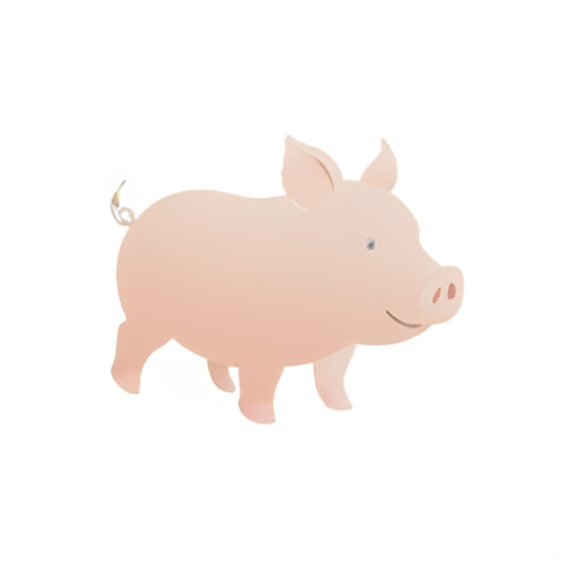 a flying pig - icon | sticker