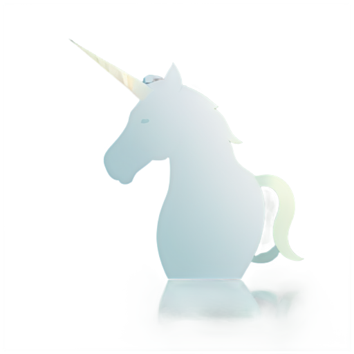 imagine a glass with the shape of a unicorn filled with the traditionnal brew called Grog - icon | sticker