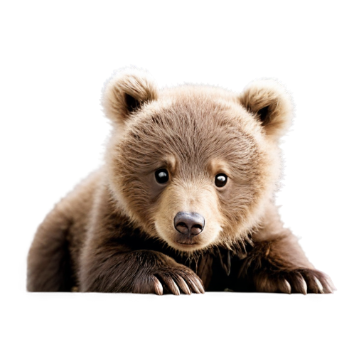 little baby bear, portrait mode - icon | sticker