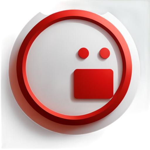 mechatronics red and white theme - icon | sticker