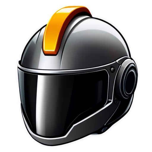 helmet with a screwdriver - icon | sticker