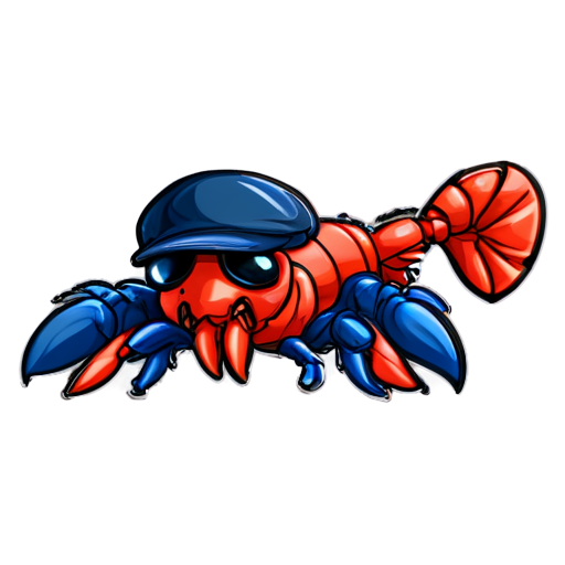 lobster gangster - icon | sticker