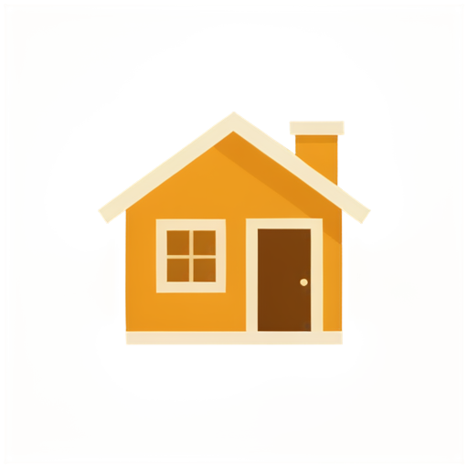 Icon of a House with its door facing us - icon | sticker