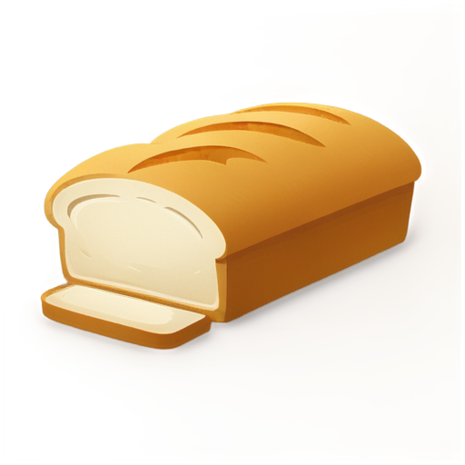 Create a medieval-themed icon representing food, specifically a loaf of bread, for a real-time strategy game. The icon should be in a clean and detailed line art style, with an emphasis on the shape and texture of bread typical of the medieval period. Incorporate medieval design elements such as subtle embellishments or borders that are typical of medieval artwork. The primary color should be grey, giving the icon a monochromatic, hand-drawn appearance that resembles old parchment illustrations or medieval signage. Ensure that the icon is easily recognizable as food, suitable for use in a game UI. - icon | sticker