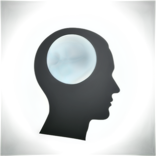 icon for A group of people, or a magnifying glass over a head (representing expertise). - icon | sticker