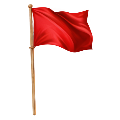 2d red flag sprite - icon | sticker