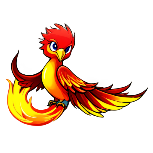 The phoenix Flame - icon | sticker