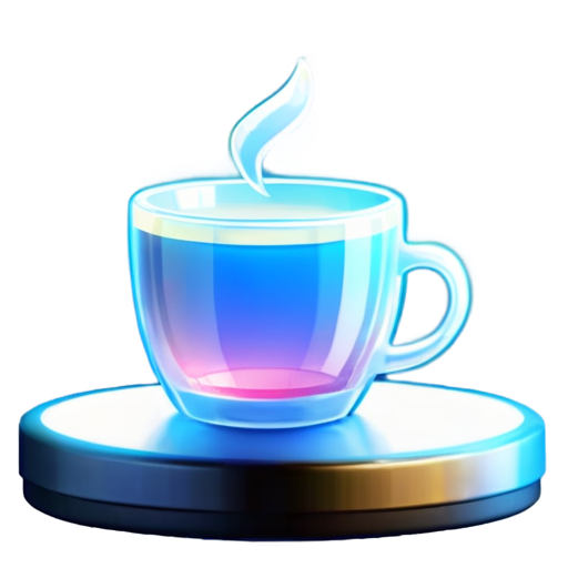 piano and cup of tea - icon | sticker