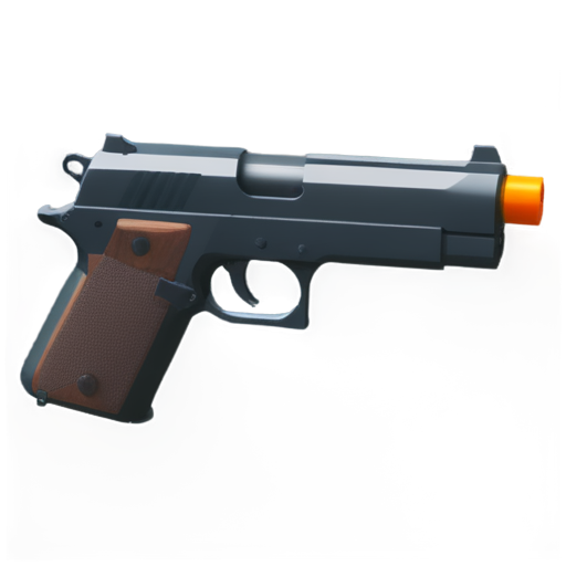hand drawed gta 5 style combat pistol - icon | sticker