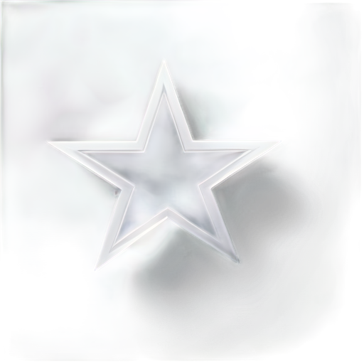 gray background, a blur star with white border scroll a bit left - icon | sticker