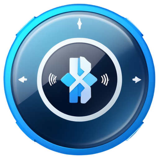 Material style application icon foreground for managing smart home devices with Bluetooth and WiFi - icon | sticker