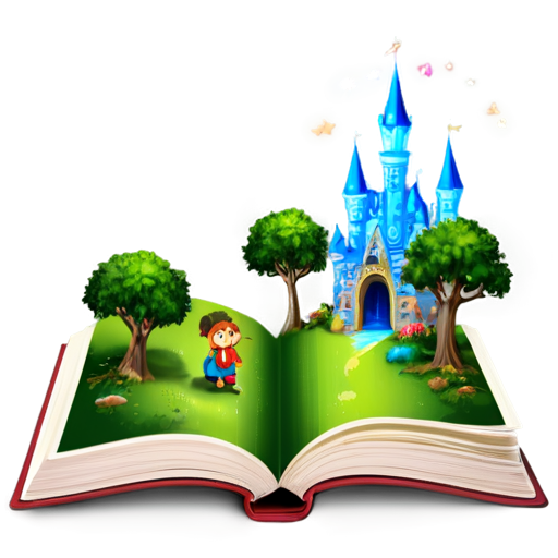 A magical story book - icon | sticker