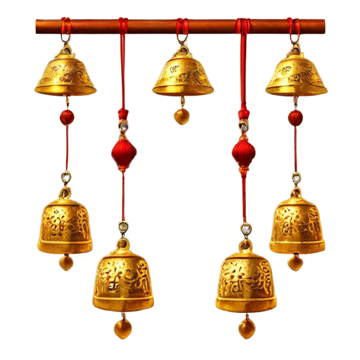 Learn the Chinese traditional Zeng Hou Yi bronze chime bells, Chinese traditional classical elements - icon | sticker