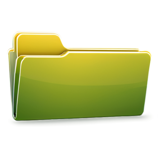 Yellow, Closed, Empty Folder - icon | sticker