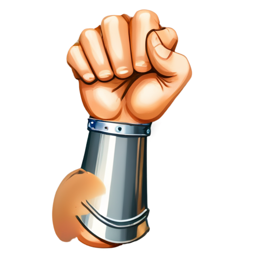 medieval strong arm icon - icon | sticker