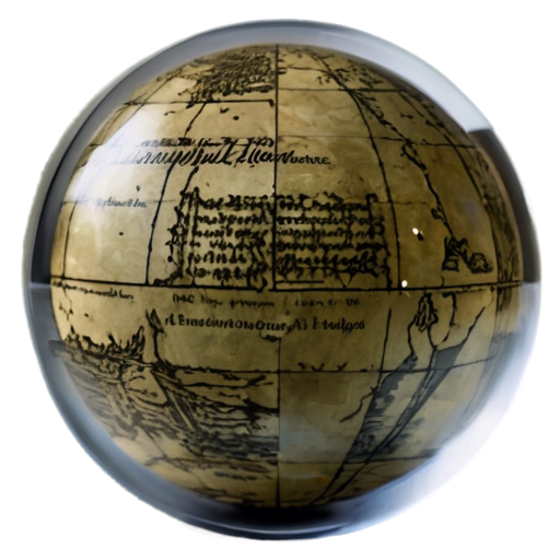 Marauder's Map inside glass ball - icon | sticker