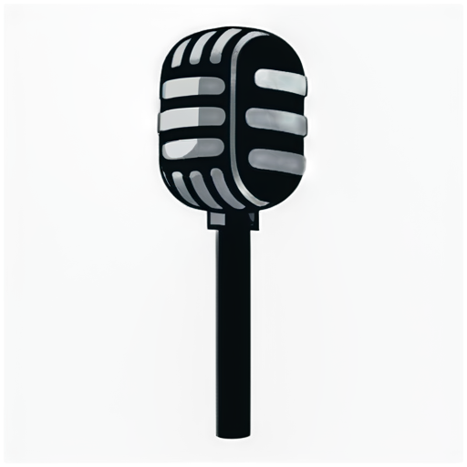 Microphone stuck in poop - icon | sticker