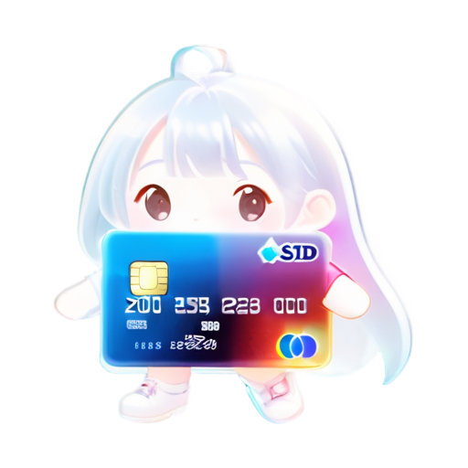 Chip financial card - icon | sticker