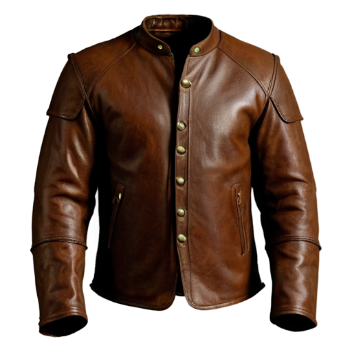 Medieval leather simple poor jacket - icon | sticker