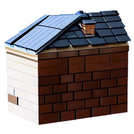 roof waterproofing, construction related service - icon | sticker