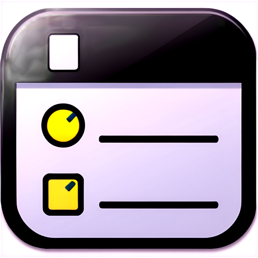 Create an outlined, minimalistic icon representing 'My Tasks' for a task management dashboard. The icon should feature a checklist or task list with checkmarks, combined with a simple, recognizable user profile silhouette. The design should be clean, modern, and professional, with clear lines and minimal details to maintain a sleek, outlined appearance." - icon | sticker