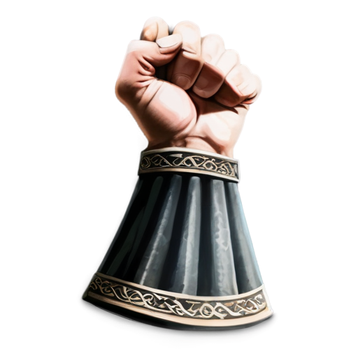 medieval strong arm icon - icon | sticker