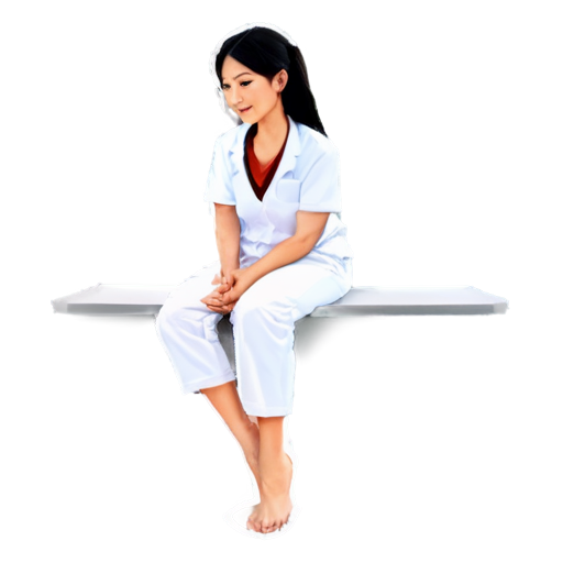 masseur, massage, women white, style, relax, ocean, cabinet - icon | sticker