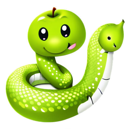 apple snake - icon | sticker