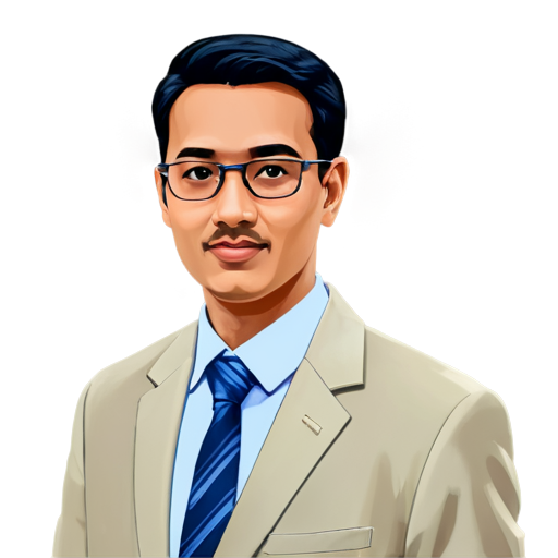 Create an icon for a professor specializing in big data analytics and machine learning from IIIT. - icon | sticker